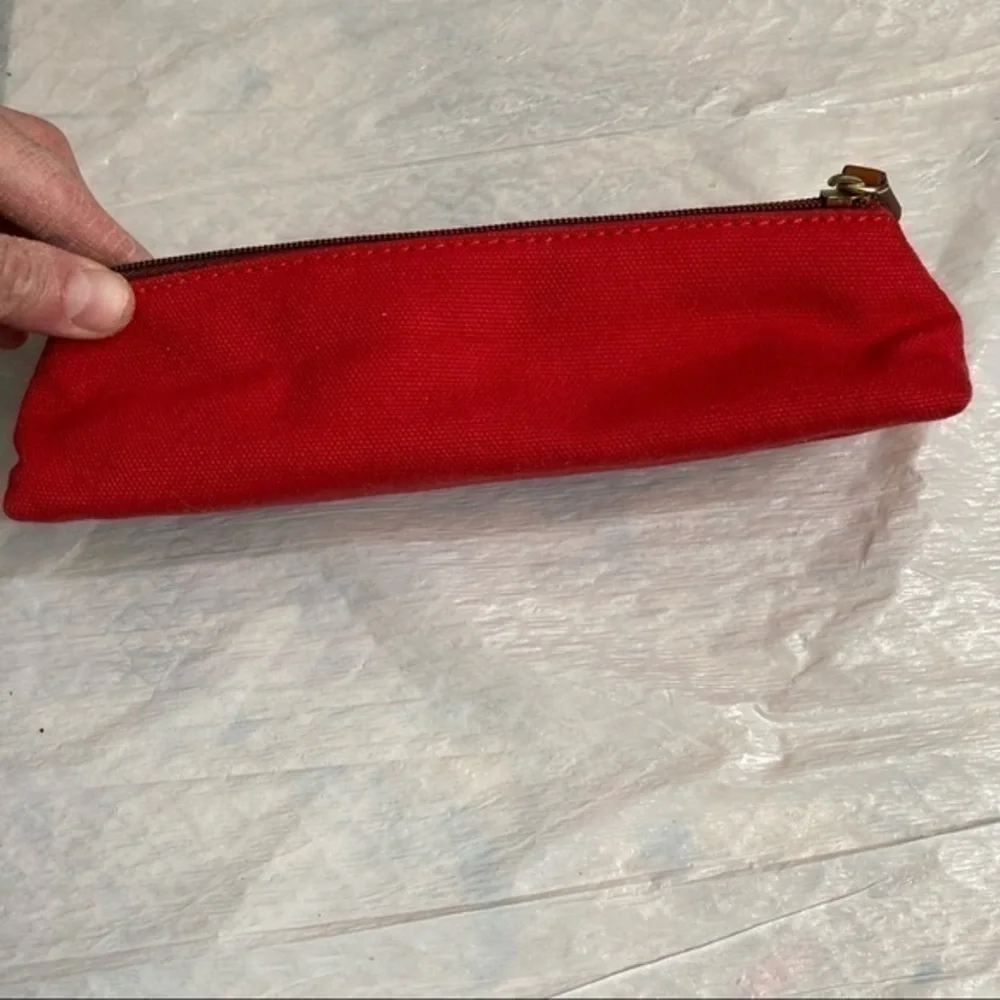 Dooney and Bourke red cosmetic case